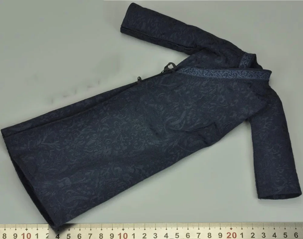 1/6 IN FLAMES Vintage Romance of the Three Kingdoms Zhuge Liang Military Counsellor Grey Dark Blue Robe Long Coat Underwear Mode