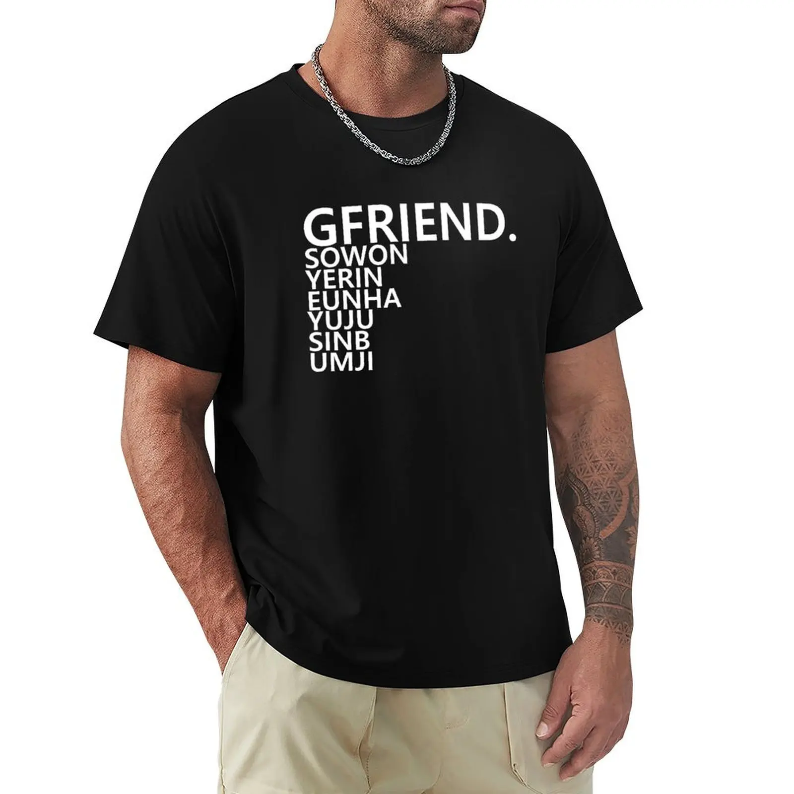 

gfriend kpop T-Shirt Man t-shirt oversizeds tops oversized t shirt men