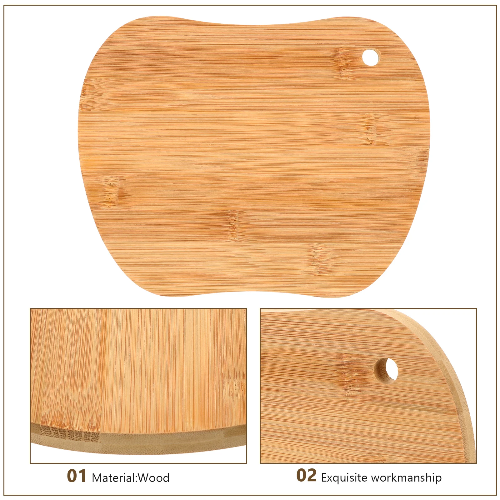 Bamboo Cutting Wood Kitchen Pizza Boards Serving Steak Non sticky Charcuterie Portable Food Tray Wood Pizza Board Wooden
