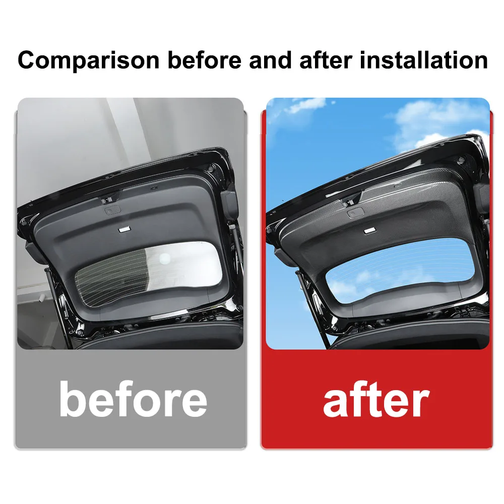 Fit For GEELY ZEEKR 8X 2026 2027 Carbon Fiber Textured Tailgate Rear Guard Car Modification Supplies ABS Material Anti Scraper