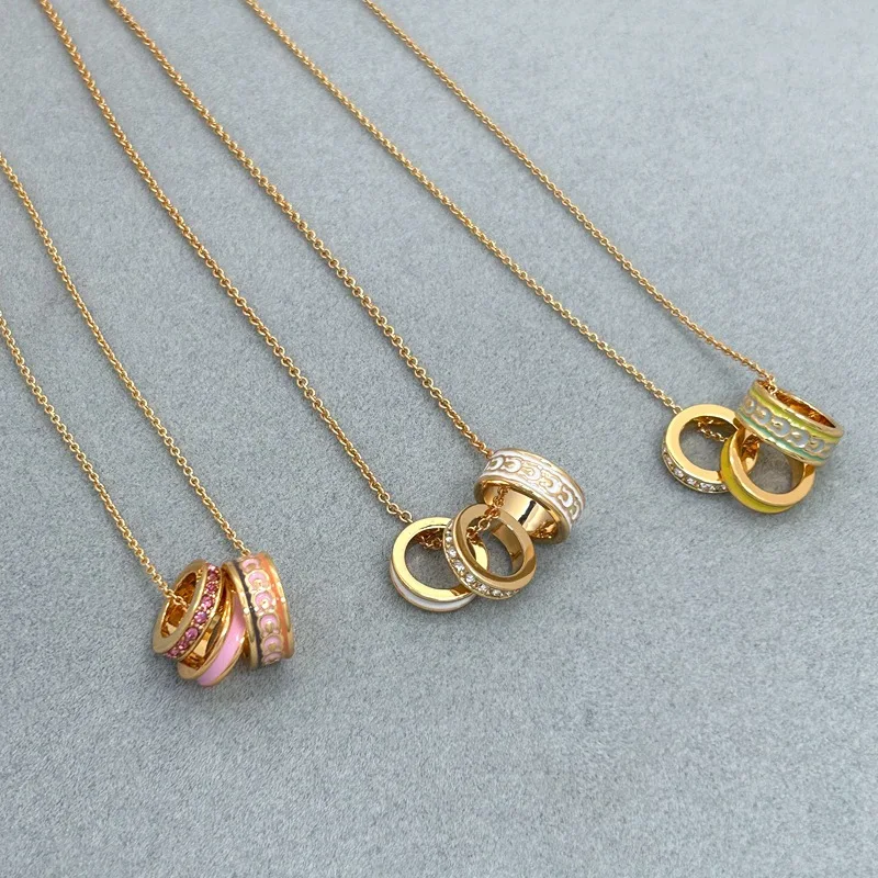 

Luxury Circle Multi-wear Clavicle Chain Women Trendy Small Fragrance Elegant Necklace Fashion Daily Jewelry