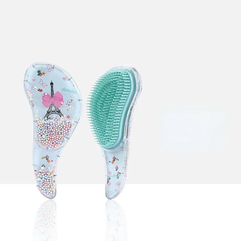 Star Magic Combs Antistatische Massage-Einhorn-Haarbürsten, Tangle Detangle Duschmassage-Haarbürste, speziell für Echthaar-Perücken – Detail 17