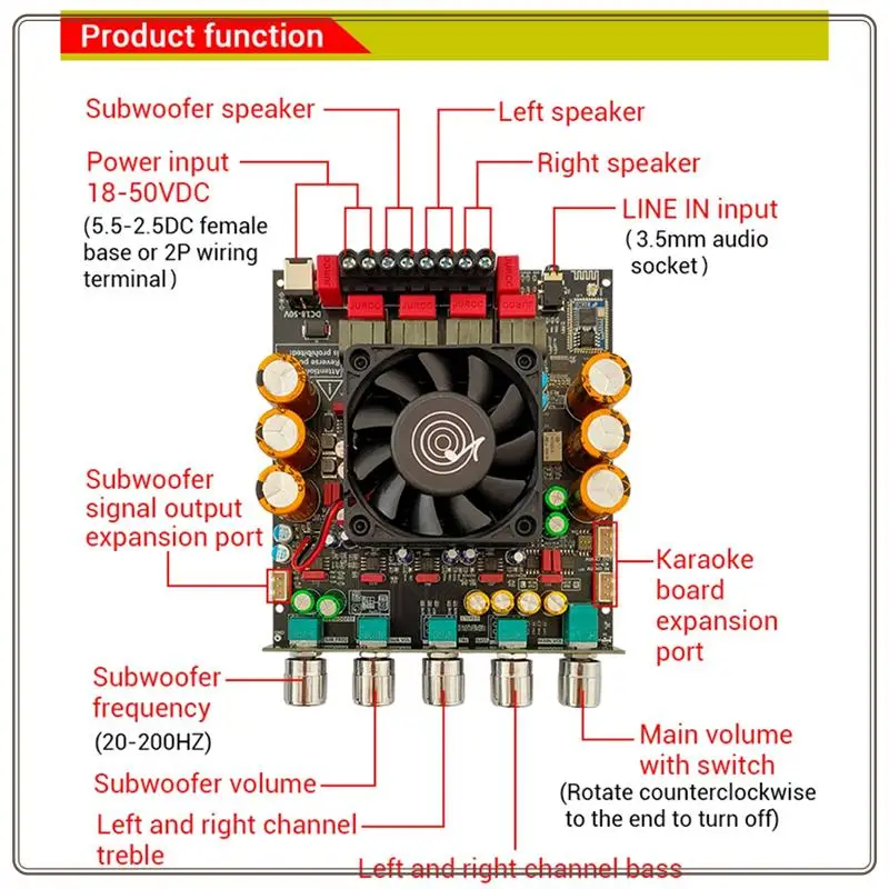 Надежный-новый усилитель Bluetooth ZK-APTX3, 2,1-канальный 3D-сабвуфер объемного звука, 300 Втx2 + 600 Вт, аудиофильский усилитель мощности, N