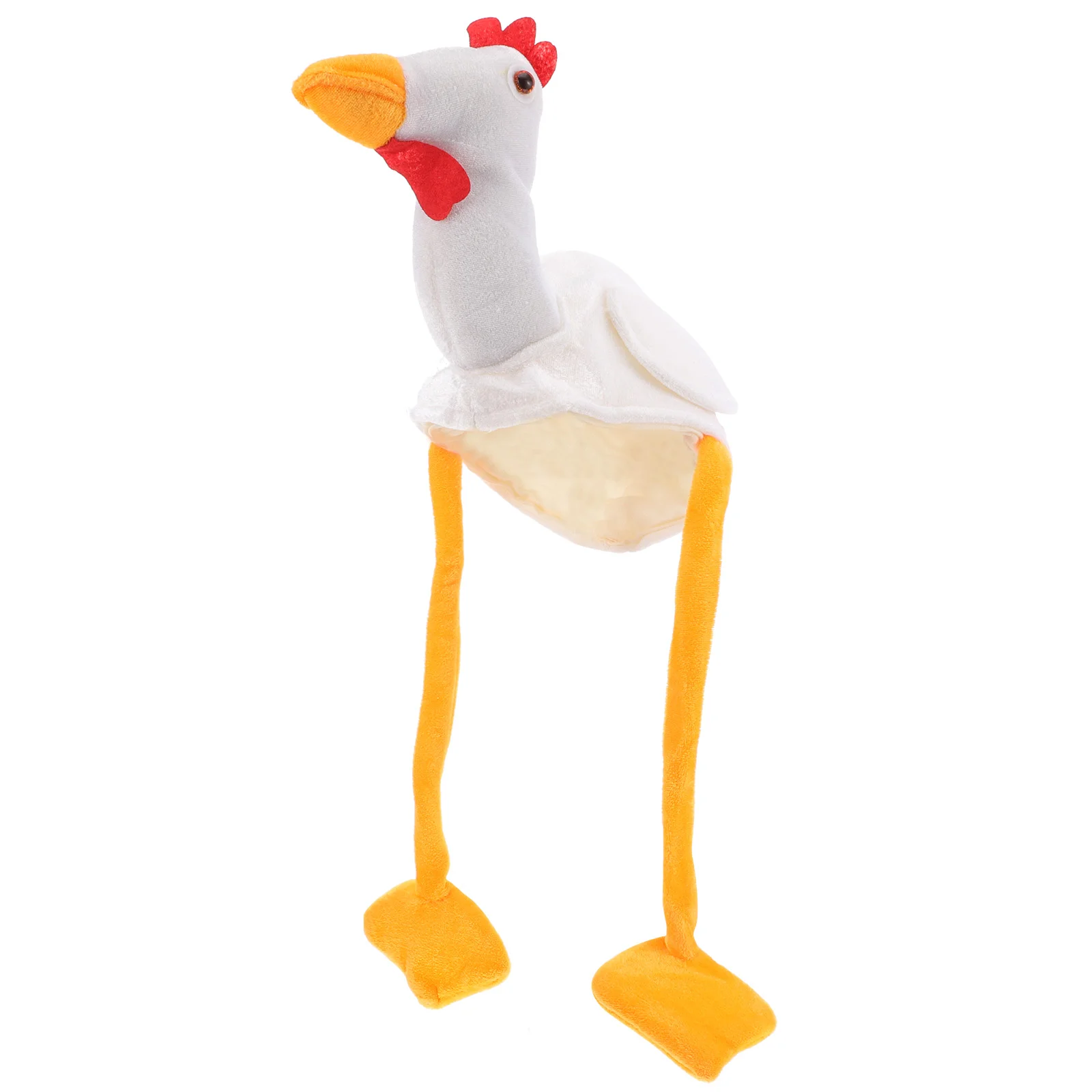 Chick Hat for Cosplay Fun Turkey Animal Cartoon Headgear Costume Prop Photo Plush Funny Hats