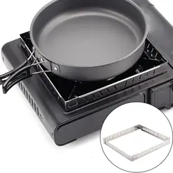 Portable Windproof Camping Stove Bracket Outdoor Picnic Gas Stove Windshield Wind Break Stand for Survival Hiking Barbecue