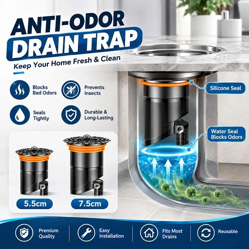 304 Stainless Steel Floor Drain Core Odor Proof Multiple Sizes For Bathroom Kitchen Broken Floor Drain Replacement