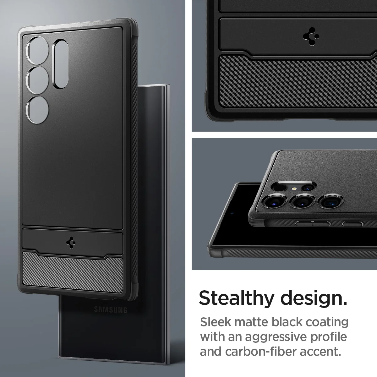 Etui Spigen Rugged Armor do Samsunga Galaxy S24 Ultra — zdjęcie produktu 3