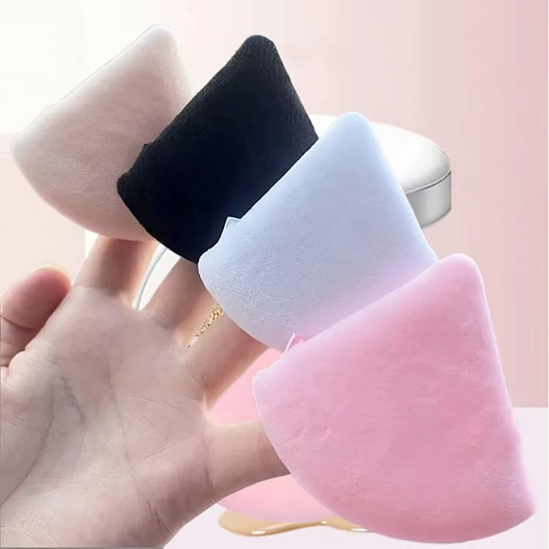 6 Pack Velvet Powder Puffs For Perfect Makeup Finish Soft And Lightweight Makeup Sponge powder puffs triangle