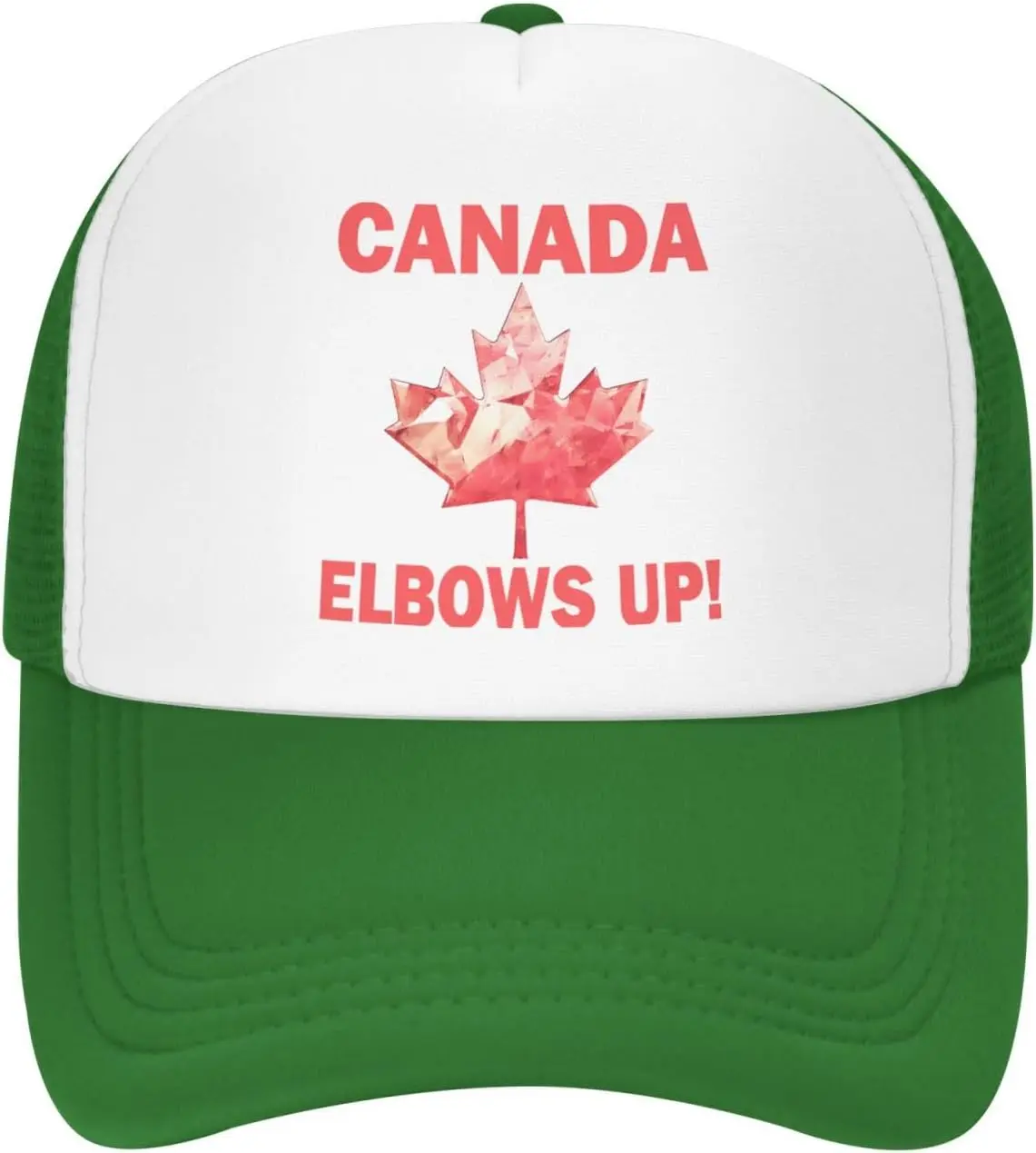 كندا المرفقين حتى الرسم قبعة سائق الشاحنة نغمتين قابل للتعديل شبكة قبعة بيسبول عارضة