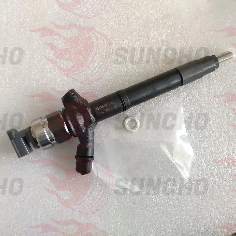 For DENSO Toyota Land Cruiser 4.5d 235-286 2007 1VD-FTV D V8 D-40 J200 Prado Fuel Injector Assy 095000-9780 23670-51031