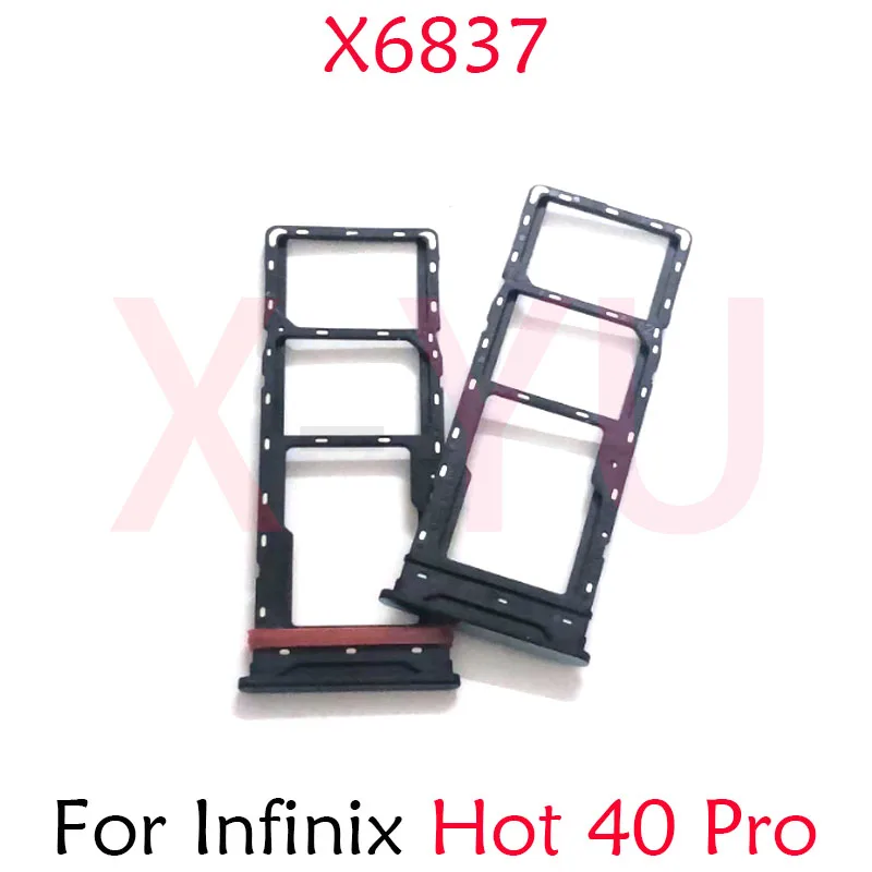 For Infinix Hot 40 30 Pro Play NFC X6835B X6835 X6831 X6836 X6837 SIM Card Tray Holder Slot Adapter Replacement Repair Parts