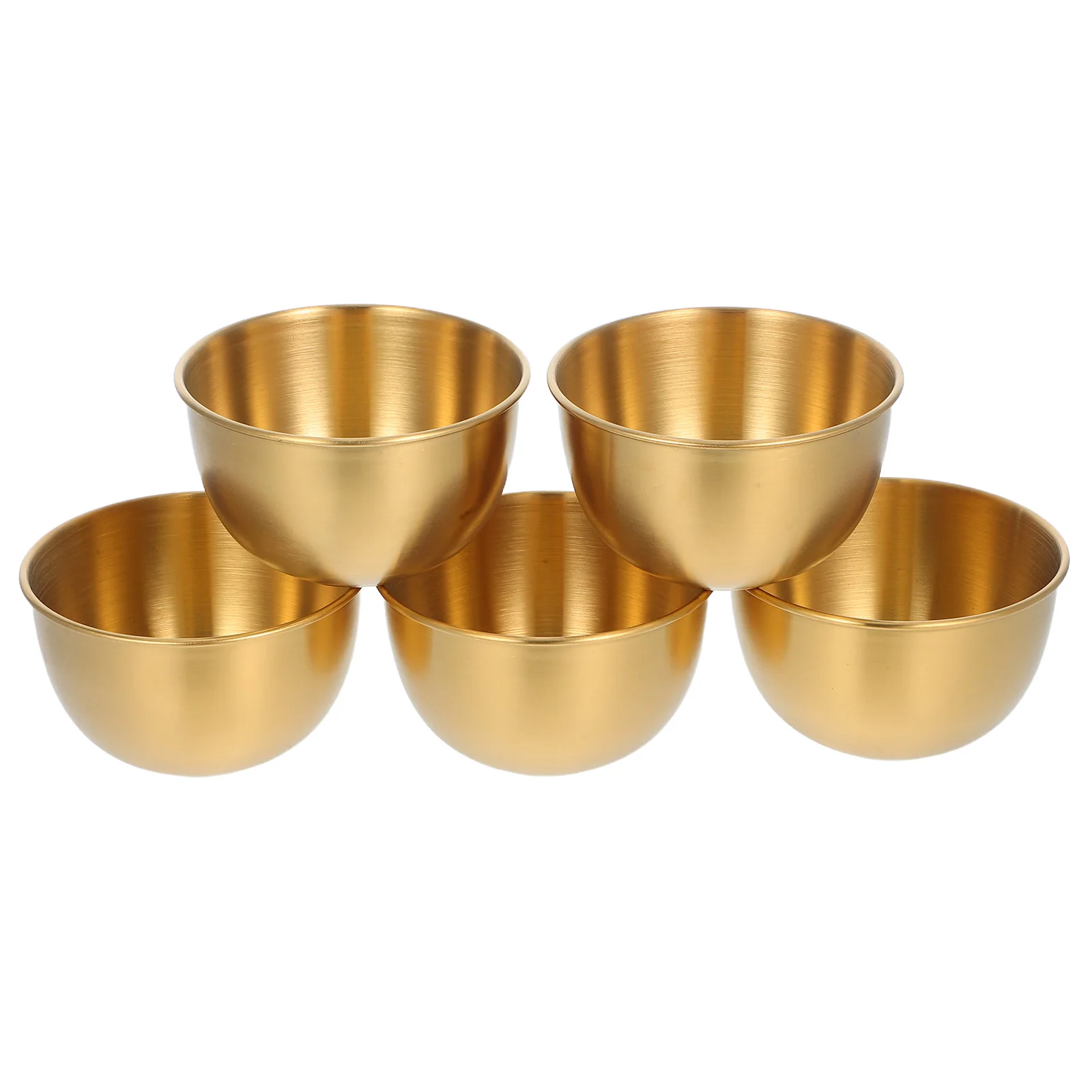 

5pcs Dipping Sauce Bowls Stainless Steel Food Grade Smooth Surface Stackable Mini Containers Safe Charcuterie Sushi Condiment