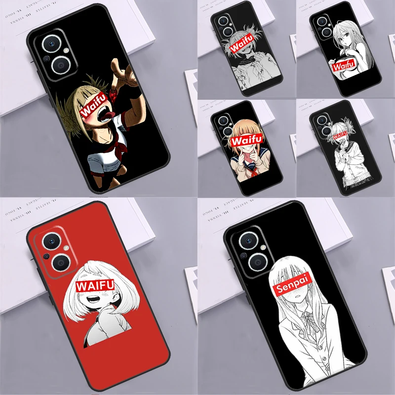 Sugoi Senpai Anime waifu Case For OPPO Reno 4Z 2Z 5Z 8T 10 4 5 6 7 8 Lite OPPO Find X2 Neo X3 Lite X6 X5 Pro Coque