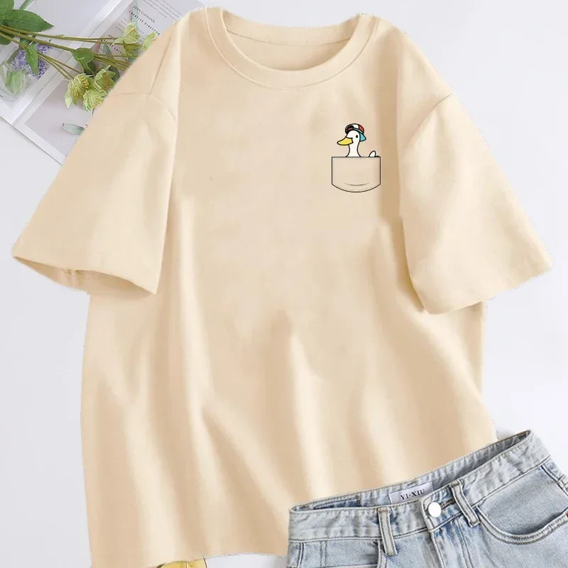 

Pocket Subaru Duck T-shirt for Women Men Funny Graphic Tees Women T Shirt Short Sleeve Oversized Tshirts Aesthetic t-shirts