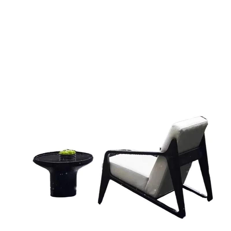 Outdoor sofa single, courtyard terrace garden sales department, furniture garden engineering outdoor seat