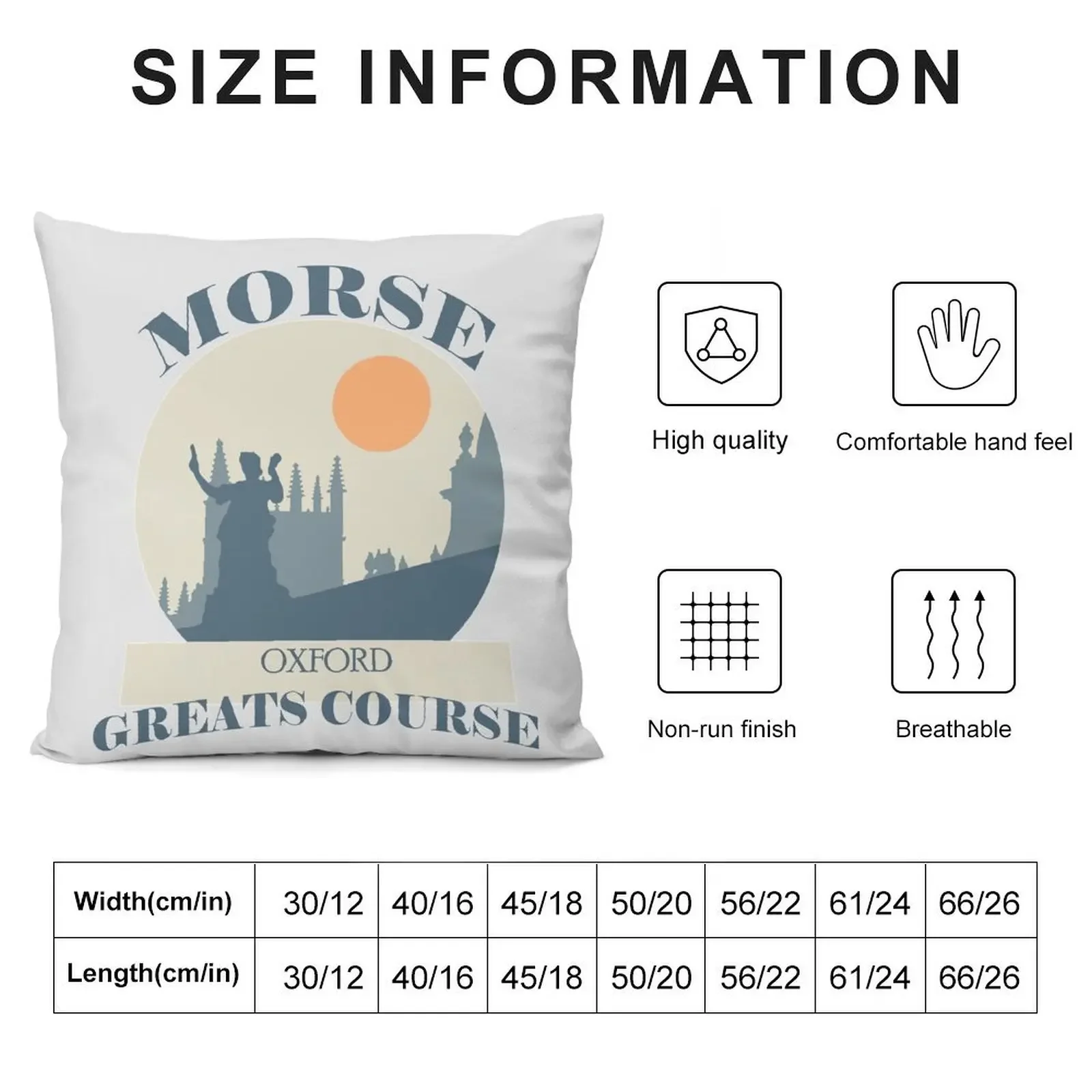 Morse - Greats Course Throw Pillow Pillowcase Decorative Cushions Custom Cushion Photo Pillow Cases Decorative pillow