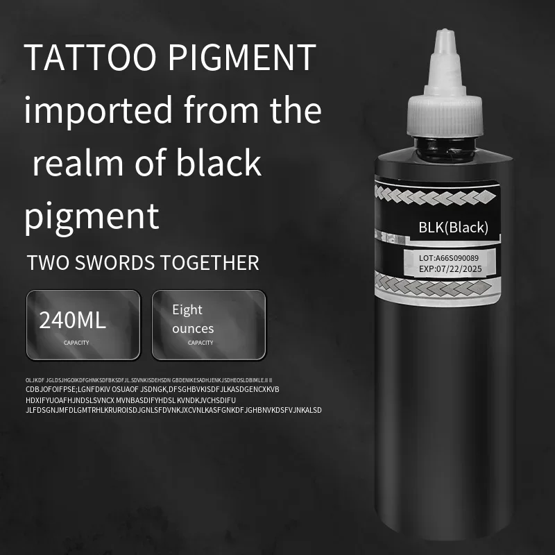 

Permanent Black Tattoo Ink Pigment Tattoo Tribal Pigmentos Professional Body Art Beauty Tattoo Color Supplies Makeup Products