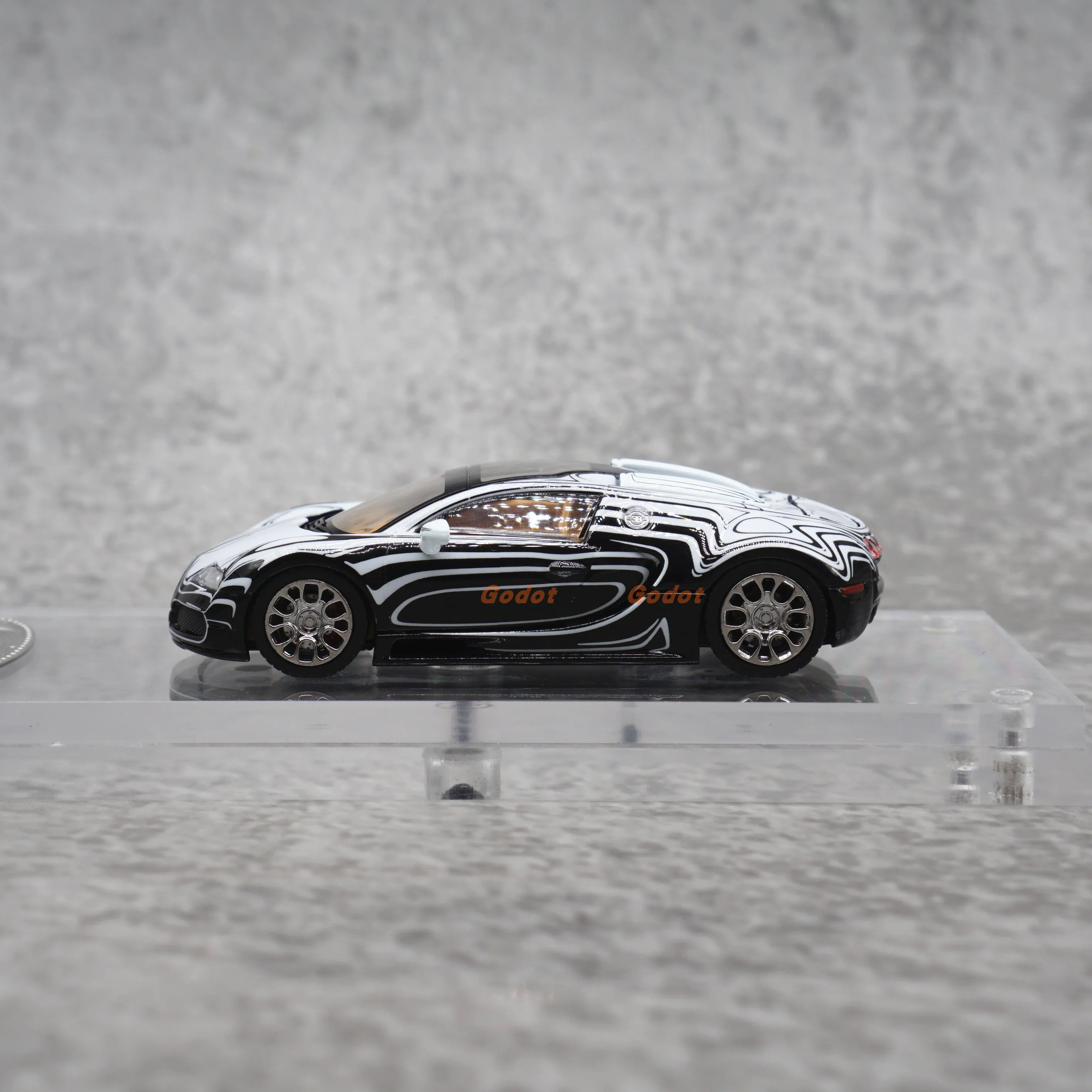 Modèle réduit de voiture Bugatti TPC, jouet en alliage, Mortal 1/64