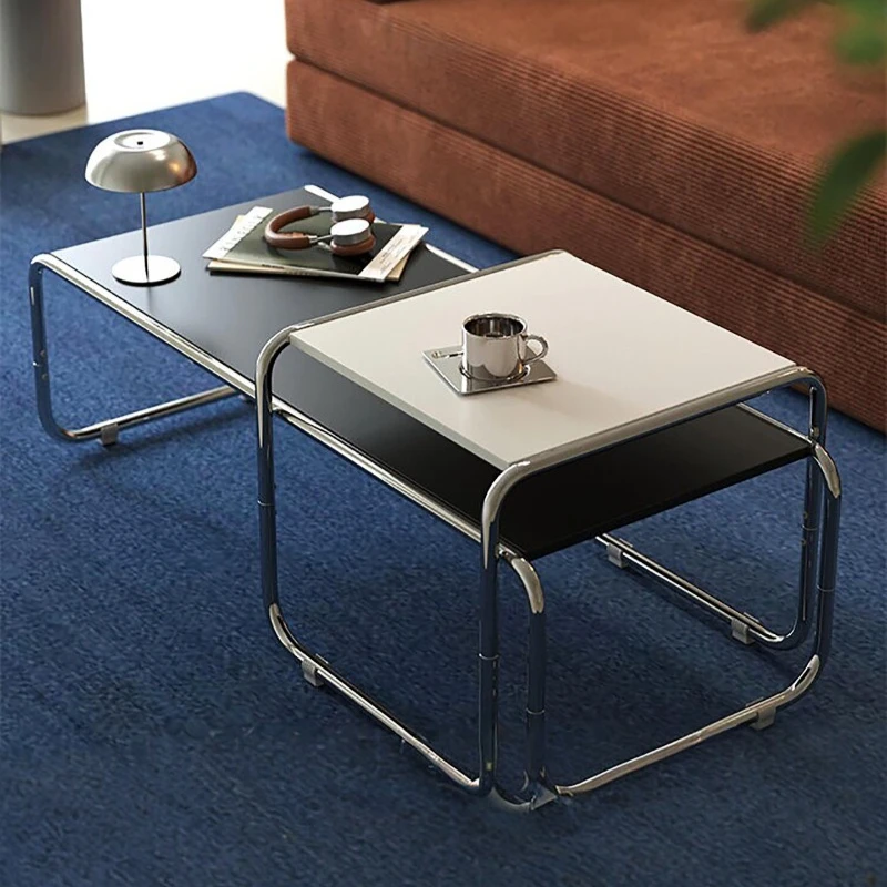 Designer Funky Coffee Table Small Metal Minimalist Nordic Square Coffee Table Modern Center Mesa De Centro Salon Bar Furniture