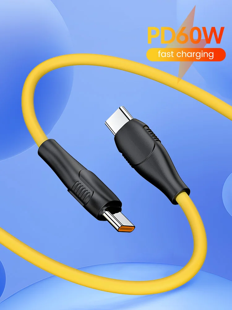 Câble de chargeur rapide USB C vers Type C, Micro magnétique, Câble de données 3A, iPhone 13, Macbook, Huawei, Samsung, Xiaomi, 60W, PD