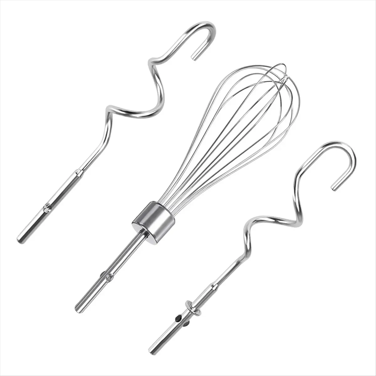 2026 Trend 3Pcs for Whisk Attachment, Replacement Beaters of Dough Hook and Whisk for & Hand Mixer