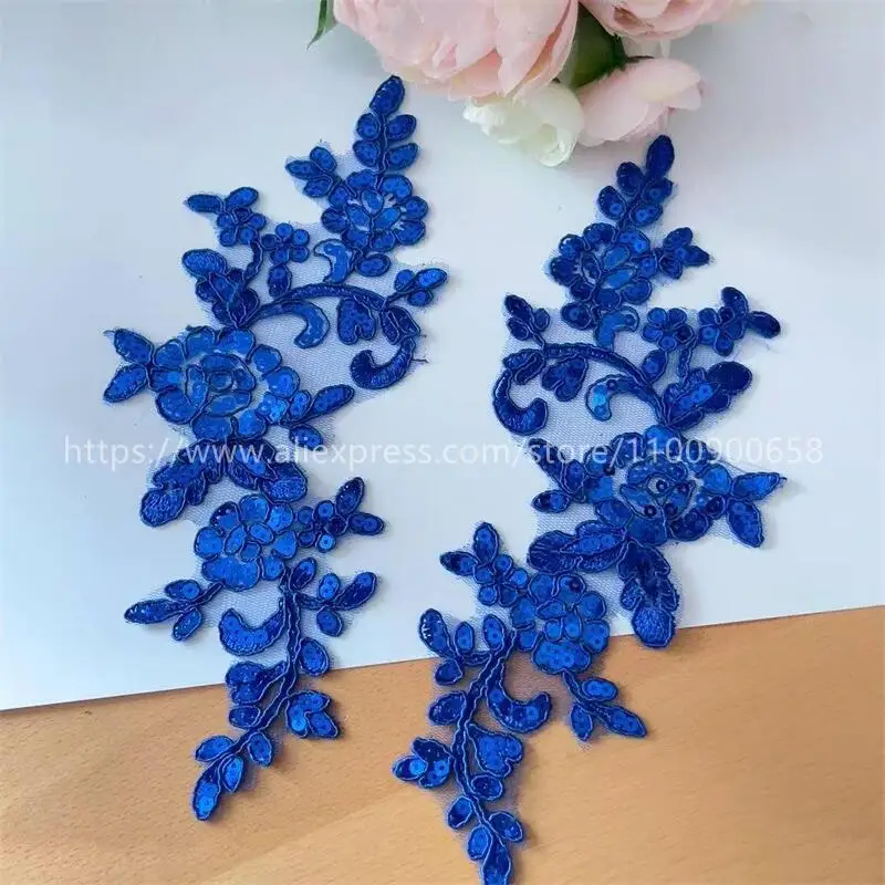 20 Stück. Funkelnde Pailletten Bestickte Spitzenapplikationen, Nähzubehör, DIY Handgemachte Blumen, Dekorative Aufnäher – Detail 11