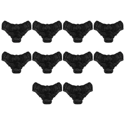 10Pcs/Set Non Woven Paper Brief Disposable black Unisex Panties Underwear Men Travel Underwear