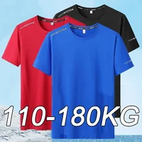 Plus Size 5XL 6XL 7XL Men's T-Shirts Quick Dry Short Sleeve Tees Gym Jerseys Fitness Trainer Running Top Sportswear Male Clothes 3