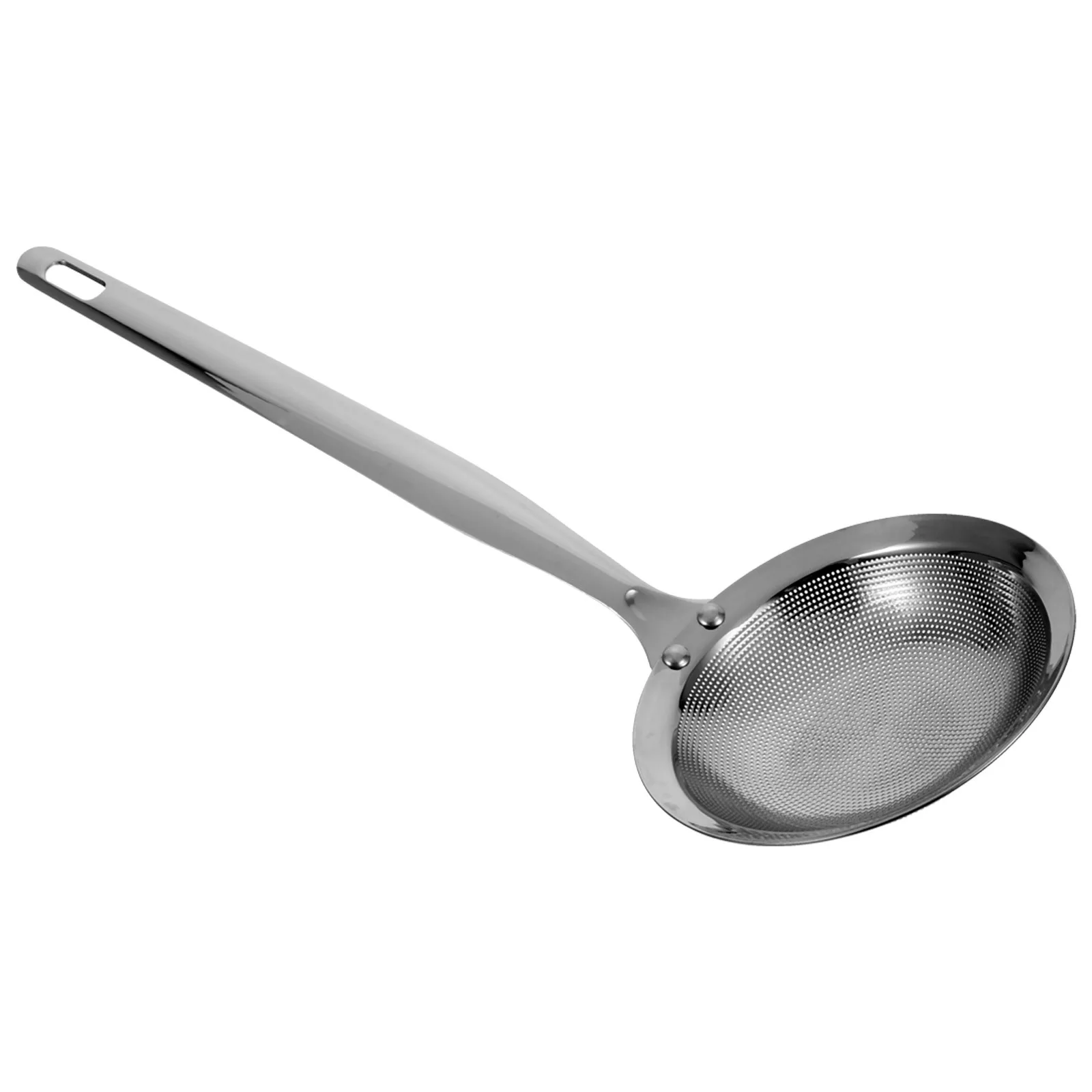 

Stainless Steel Oil Filter Spoon Colander Ladle Ergonomic Handle for Kitchen Hot Pot Frying Skimmer Strainer Spoon