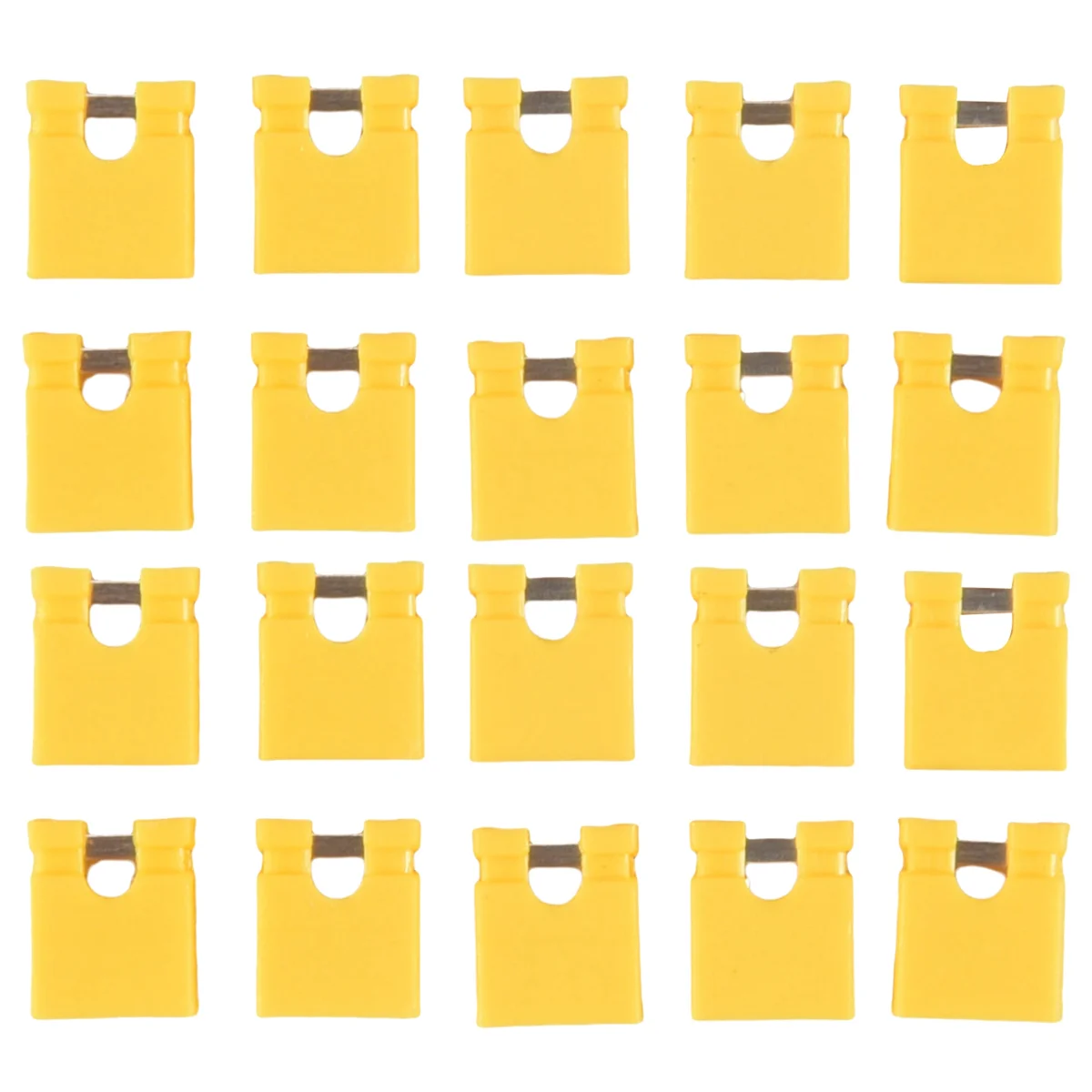 Y06A 100Pcs 2.54MM Jumper Cap Open Type Shorting Cap Shorting Block Shorting Cap Socket Pin Header Connection Block,Yellow