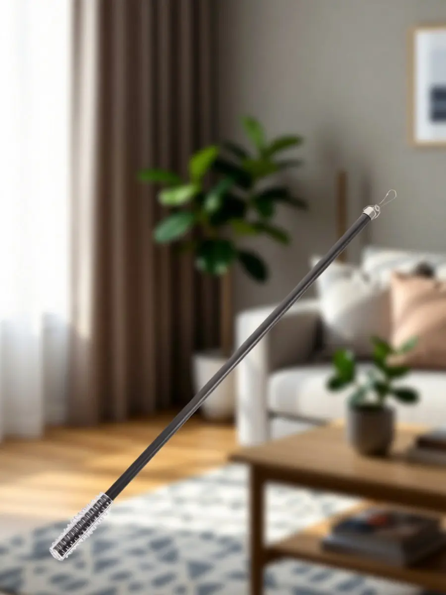 Aluminium Alloy Curtain Pull Wand Lightweight Rustproof Drapery Pull Rod for Venetian Blinds Vertical Blinds Modern Curtains