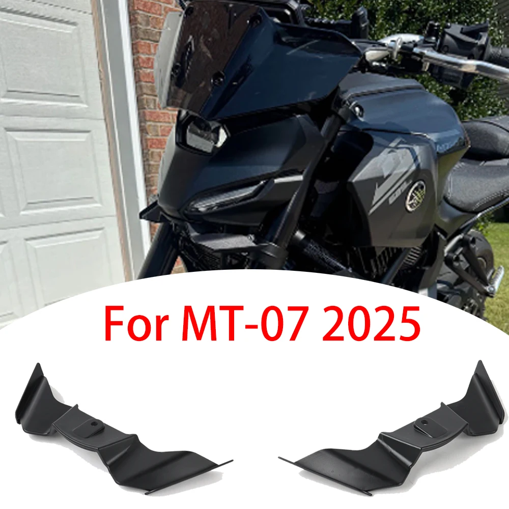 دراجة نارية الجبهة المفسد عدة Downforce وينجليت الهوائية الجناح التصميم أداء جديد اكسسوارات ل MT07 MT-07 2025 2026 #1