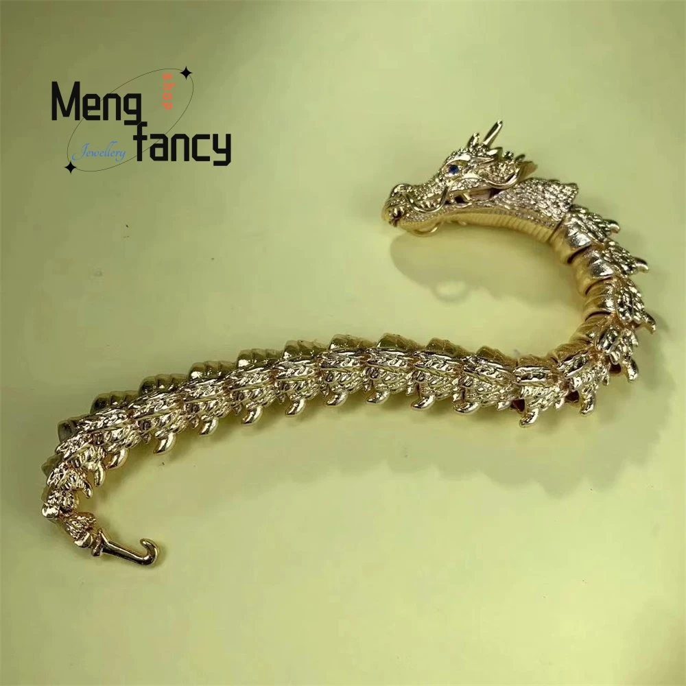 

Men's Three - Dimensional Dragon Bracelet Dragon Bone Chain Powerful Imposing Dragon Head Handsome Unique High Level Appearance