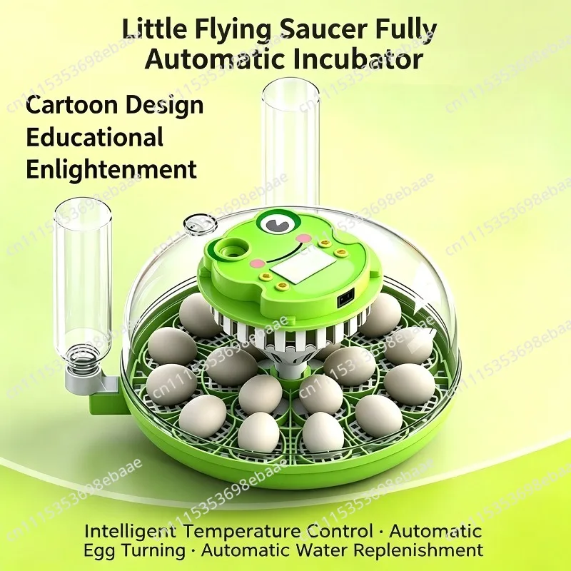 Compact Automatic Incubator Hatcher for Chicken Duck Pigeon Quail Wild Bird Eggs Home Use