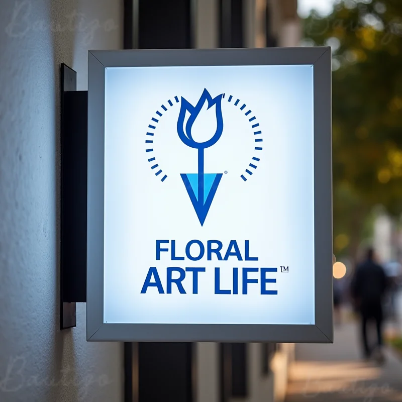 

Custom LED Light Box for Outdoor Business Sign Waterproof Acrylic Double Sided Storefront Signage Wall Mounted Display