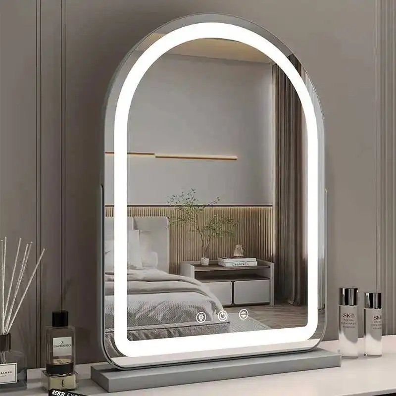 Compact Aesthetic Mirror Light Round Oval Bathroom Korean Mirror Make Up Tiles Dekoracyjne Lustra Home Decoration Accessories
