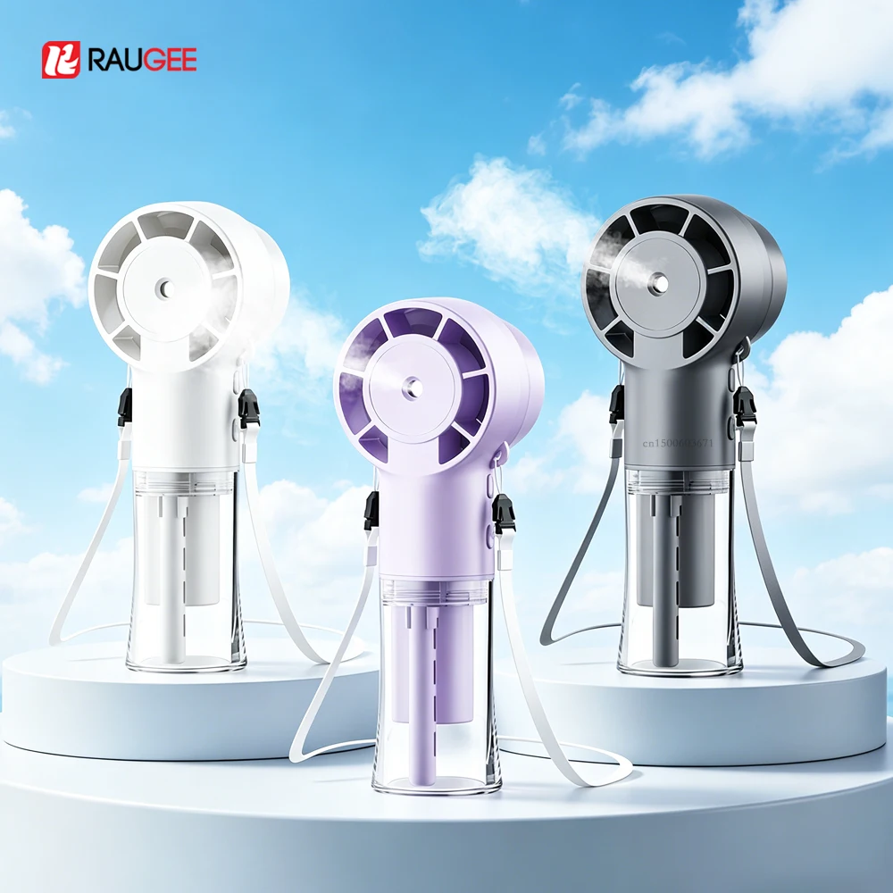 

Mini Hanging Neck Fan Portable Spray Humidifier Fan 4 Gear Handheld Water Mist Fan Outdoor Personal Hand Fan With Water Spray