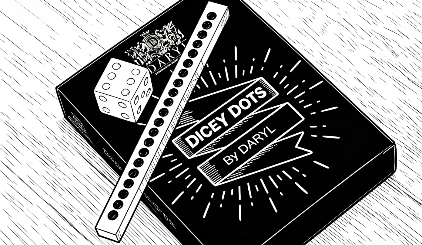 Dicey Dots by DARYL Magic Trick Gimmick Close Up Magic Stage Magic Props Mentalism Illusion Trick for Magicians Accessories