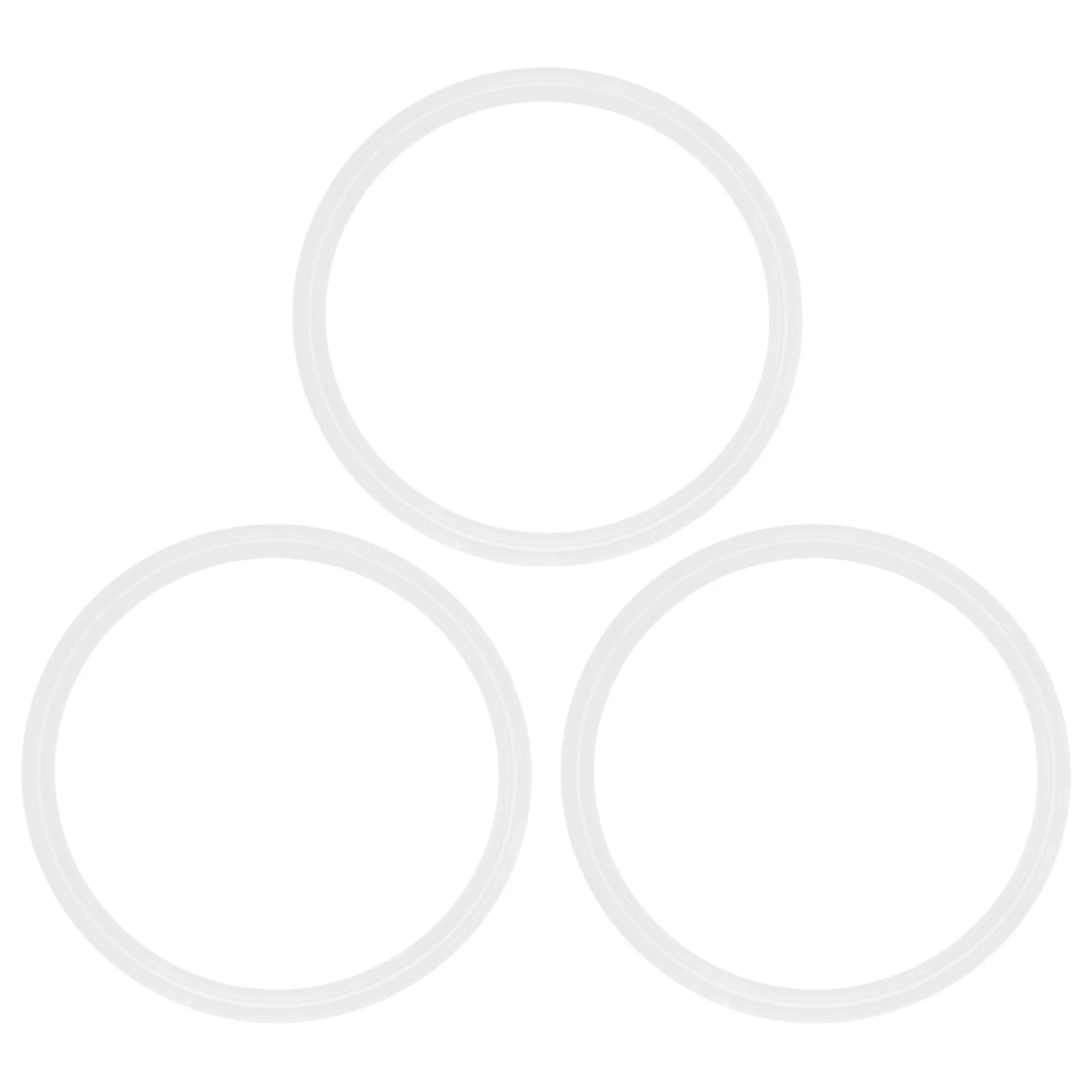 3pcs Insulated Cup Sealing Rings Food-Grade Silicone Leakproof Jar Gaskets Freezer Safe Reusable Canister Seals For Kitchen