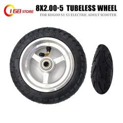 High Quality 8x2.00-5 tubeless wheel DIY 8*2.00-5 vacuum  with alloy hub for KUGOO S1 S3 Electric Adult Scooter