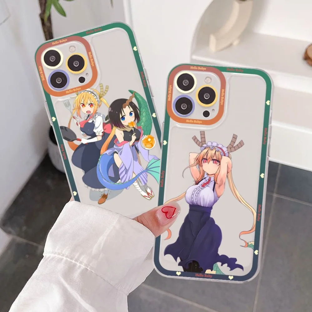 Miss Kobayashi's Dragon Maid Phone Case For Samsung S 20 21 22 23 lite plus ultra Clear Mobile Cover Funda