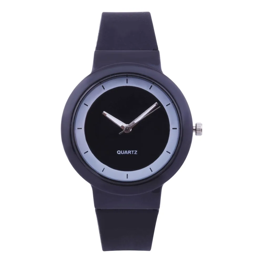 Montres blanches en Silicone pour femmes, à Quartz analogique, tendance