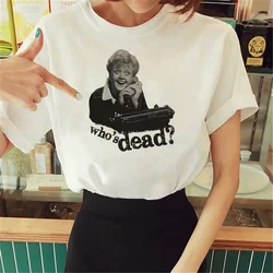 Murder She Wrote tshirt women streetwear manga t-shirts girl manga clothes