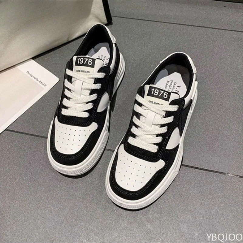 

Women's Spring Autumn New Thick soled Casual Sports Shoes for Female Students Simple Comfortable Versatile Board Shoes calzado