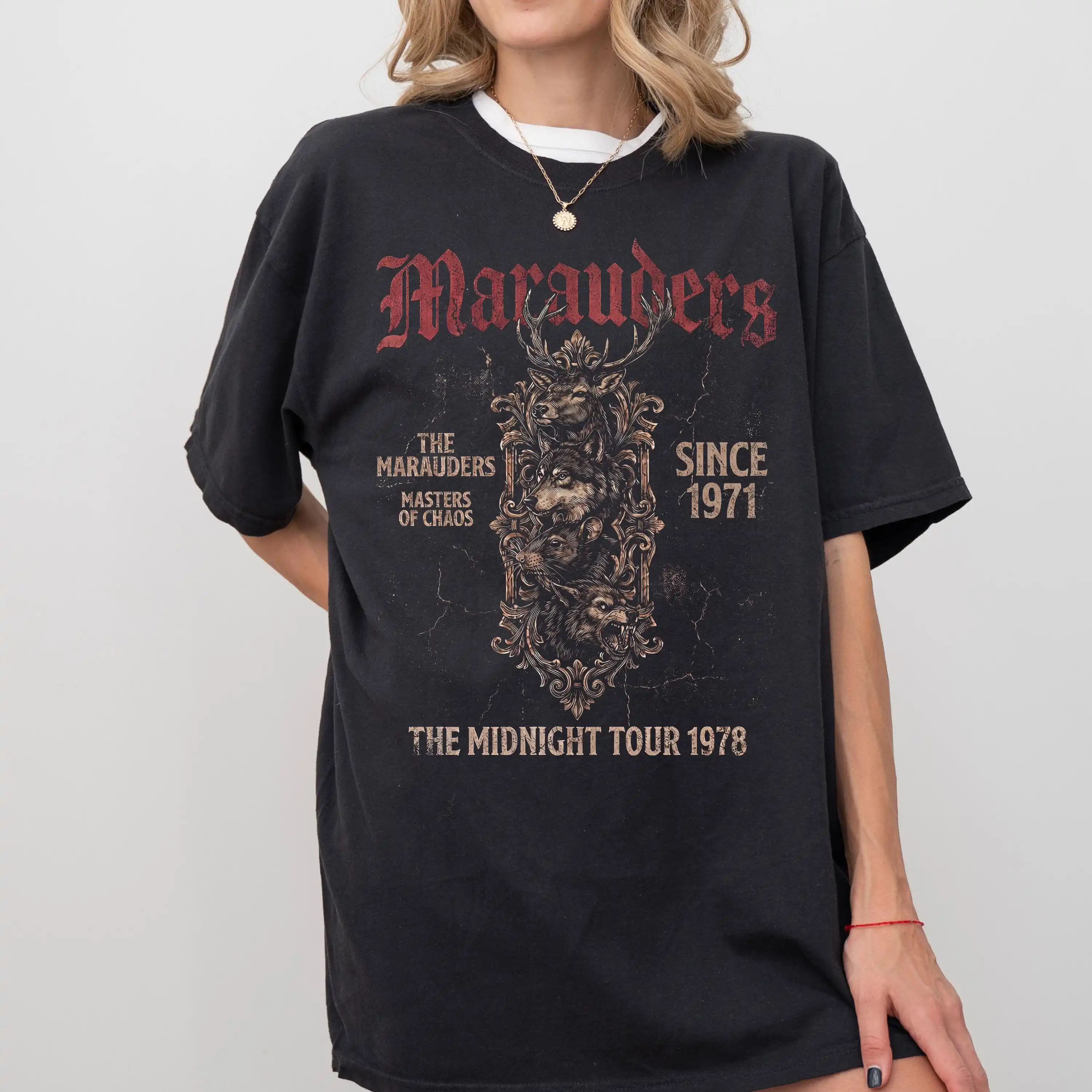 70s Wizards World Tour Tee,  Vintage Wizard Shirt, Fantasy Bookish Tee