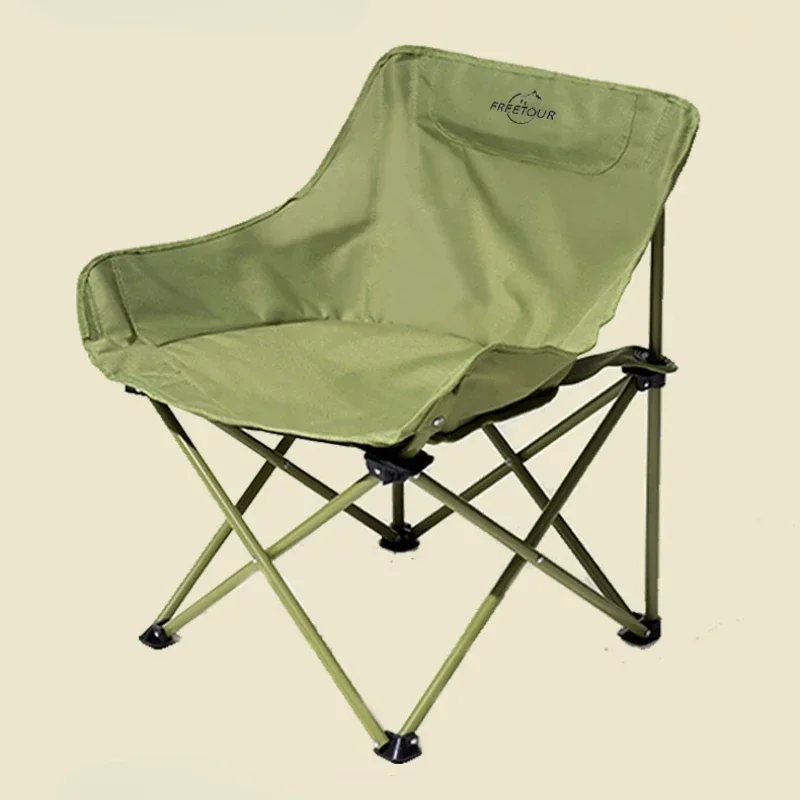 

Fishing Chair, Outdoor Moon Chair, Portable Folding Seat, Pink Backrest, Heavy-Duty Sturdy Support for Outdoor Enthusiasts