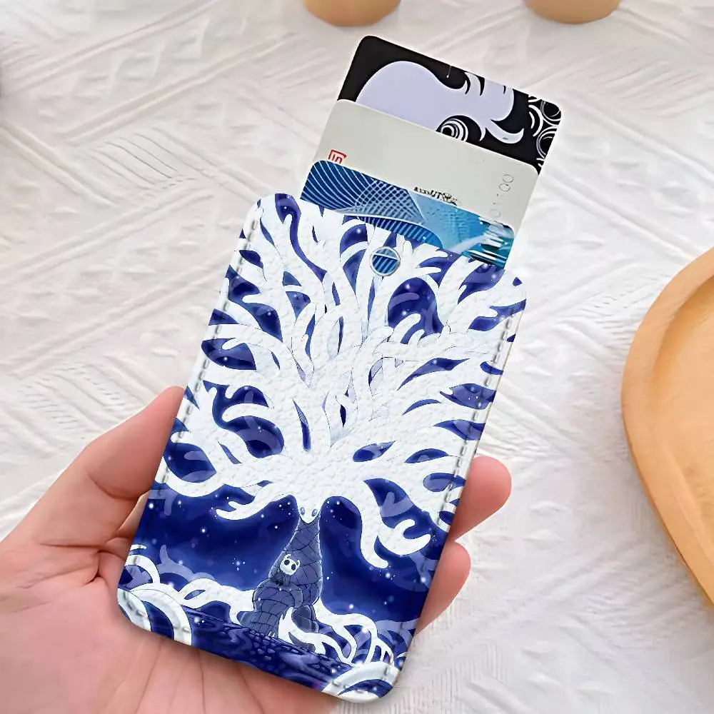 Custodia per carte di accesso personalizzata H-Hollow Cute K-Knight Porta carte in pelle Porta carte di trasporto Regali