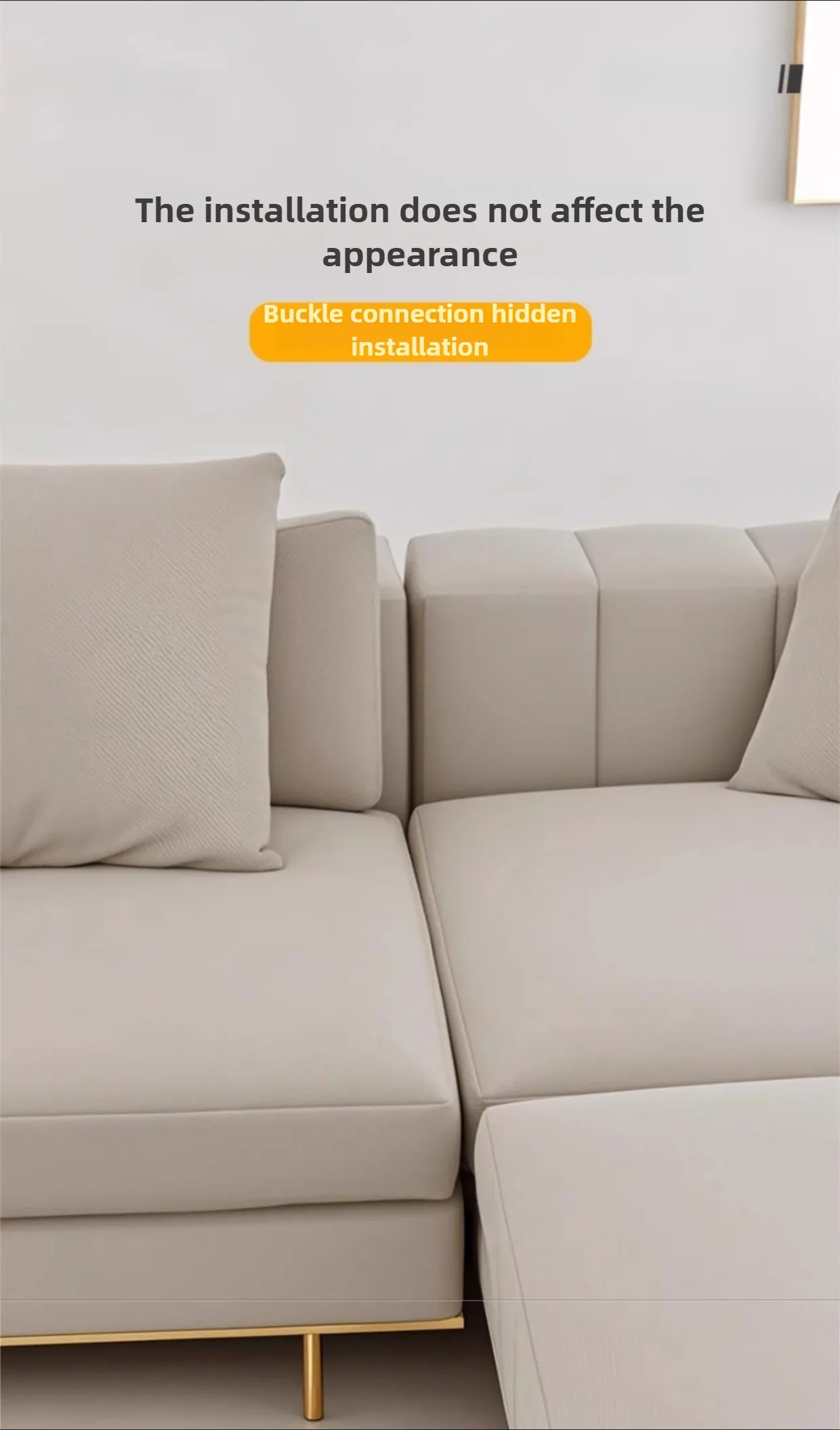 4-teilige Verbindungsstücke für Ecksofas, universelle Verbindungselemente für Ecksofas, einfach zu installierende Couch-Clips für Ecksofas, robuste Verbindung. – Detail 7