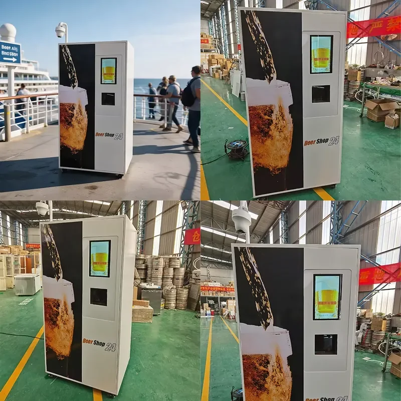for Freestanding Single Tap Self Service Draft Beer Convenience Store Kiosk Compressor Cooling Auto Clean Function Vending