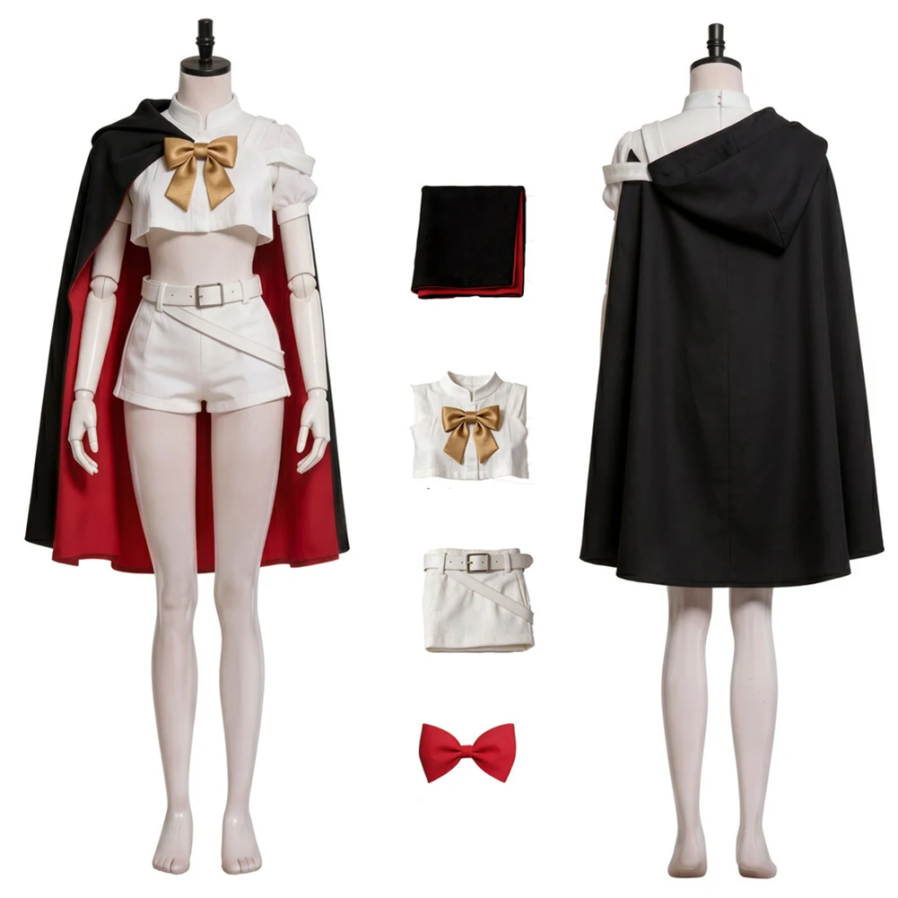 

Cosplay Princess Knight Sapphire Costume Anime Hero of Ribbon Cap Bow tie Shirt Shorts Outfit Uniform Halloween Carnival Party